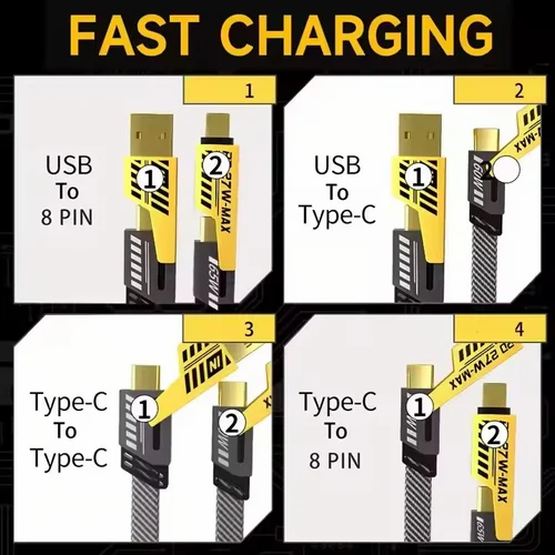 4-in-1 Universal Charging + Data Cable